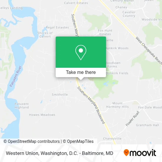 Western Union map