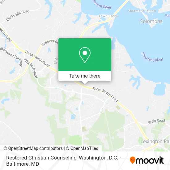 Restored Christian Counseling map