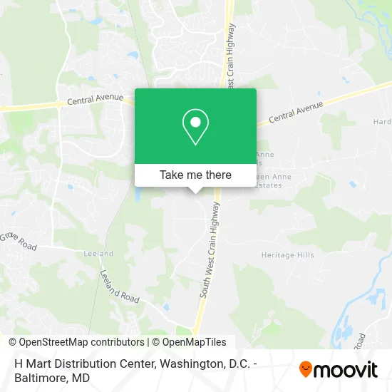 H Mart Distribution Center map