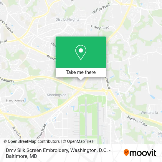 Dmv Silk Screen Embroidery map