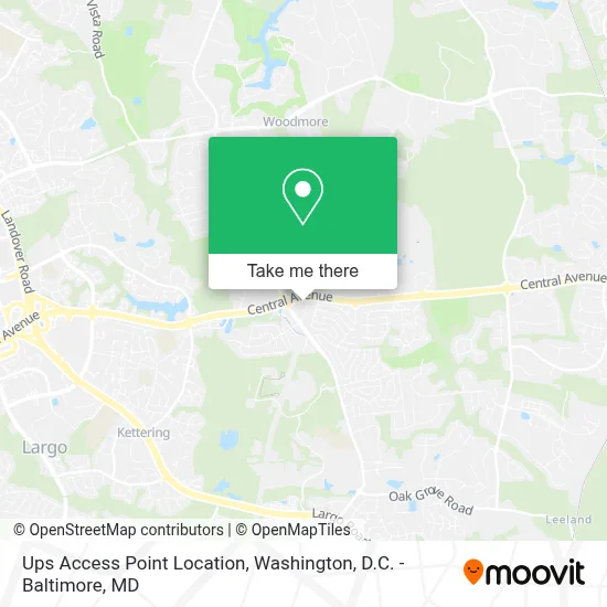 Ups Access Point Location map