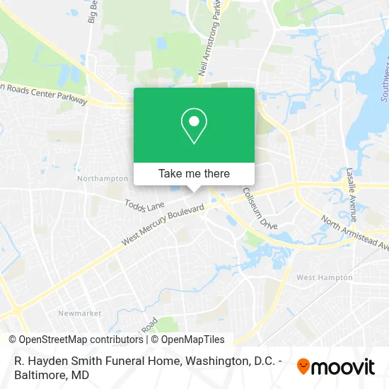 R. Hayden Smith Funeral Home map