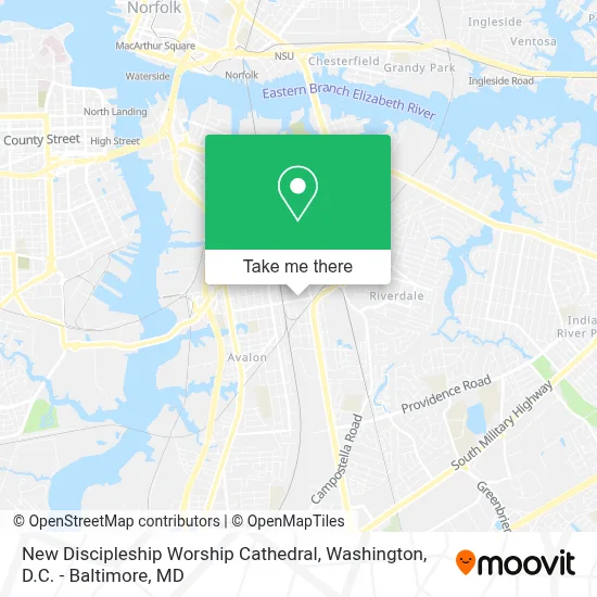 New Discipleship Worship Cathedral map