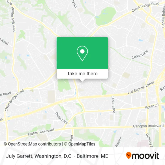 July Garrett map