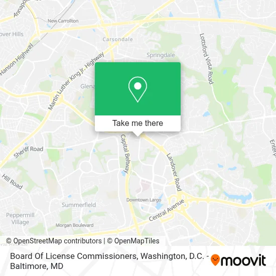 Board Of License Commissioners map
