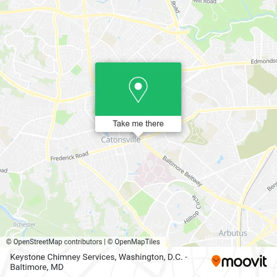 Keystone Chimney Services map