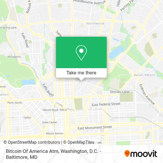 Bitcoin Of America Atm map