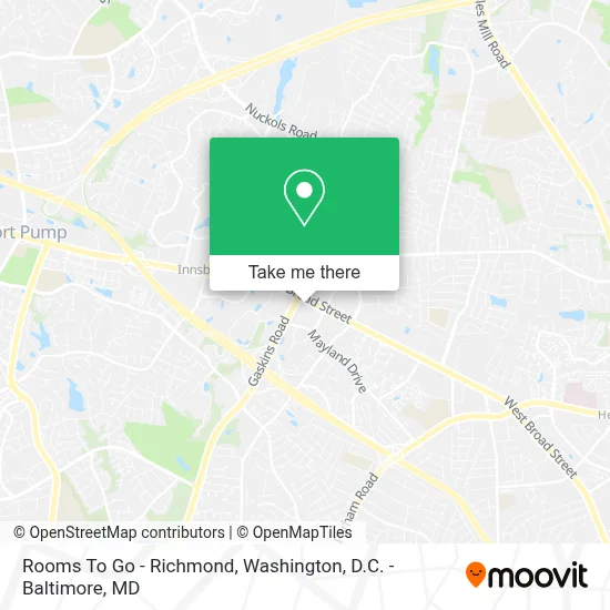Rooms To Go - Richmond map