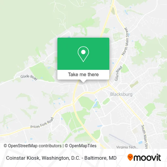 Coinstar Kiosk map
