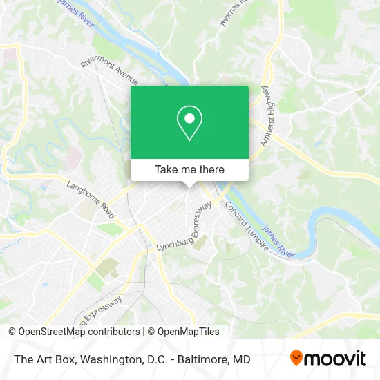 The Art Box map