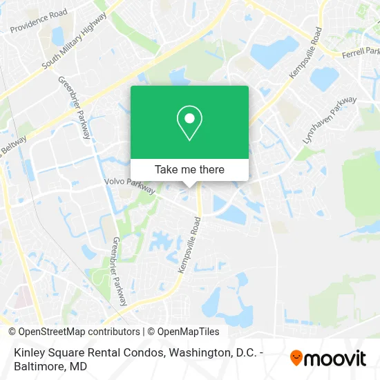 Kinley Square Rental Condos map