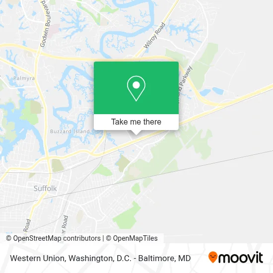 Western Union map