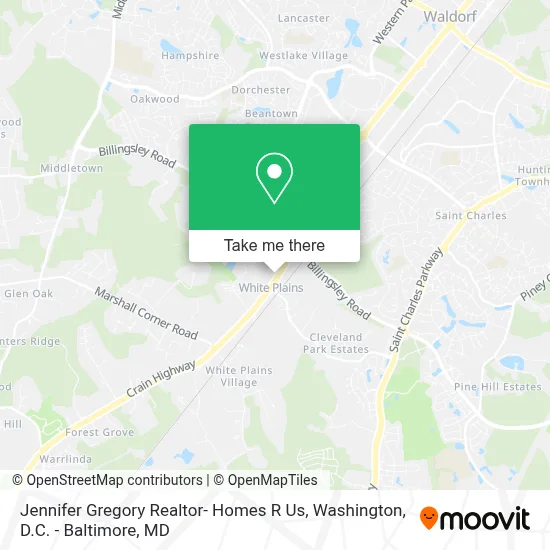 Jennifer Gregory Realtor- Homes R Us map