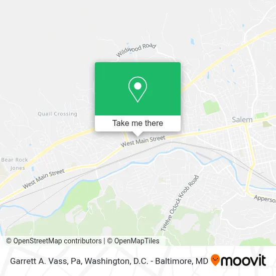 Garrett A. Vass, Pa map