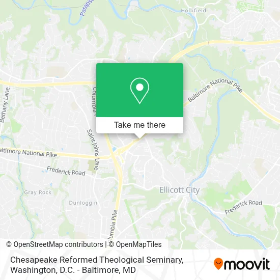 Chesapeake Reformed Theological Seminary map