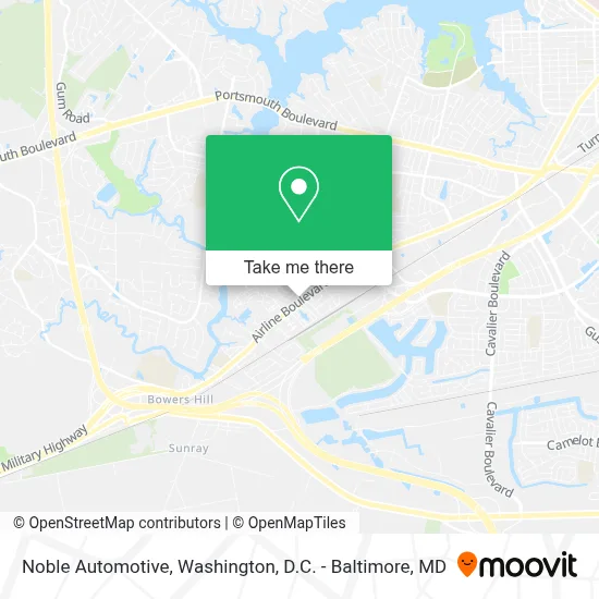Noble Automotive map