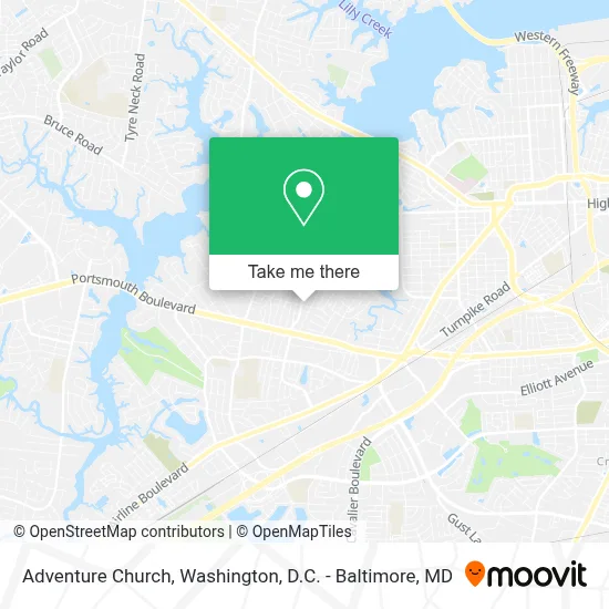 Adventure Church map