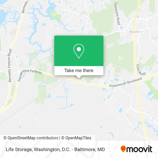 Life Storage map