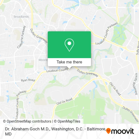 Dr. Abraham Goch M.D. map