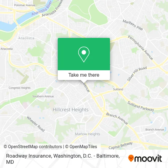 Roadway Insurance map