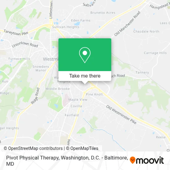 Pivot Physical Therapy map