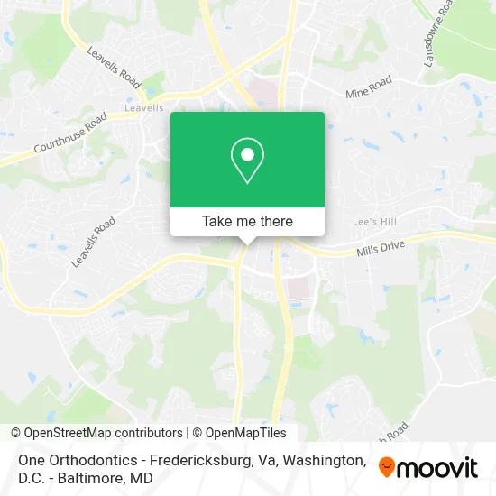 One Orthodontics - Fredericksburg, Va map