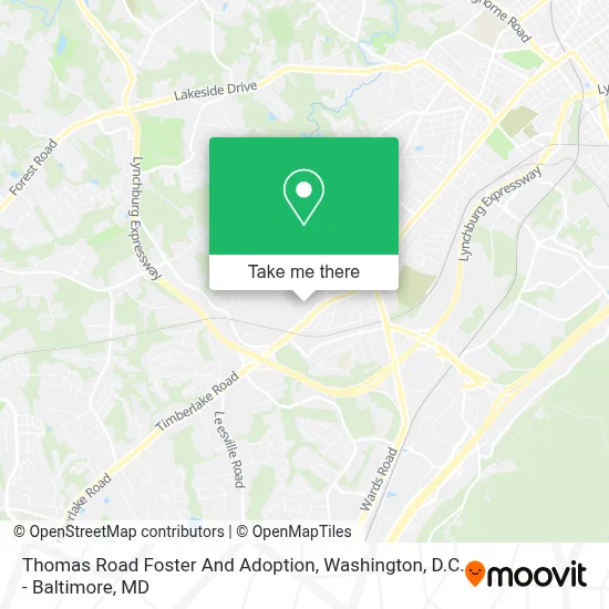 Thomas Road Foster And Adoption map