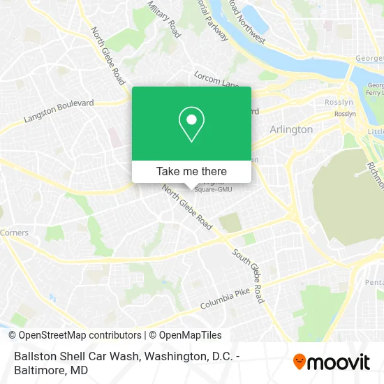 Ballston Shell Car Wash map