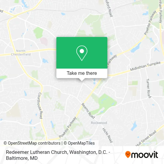 Redeemer Lutheran Church map