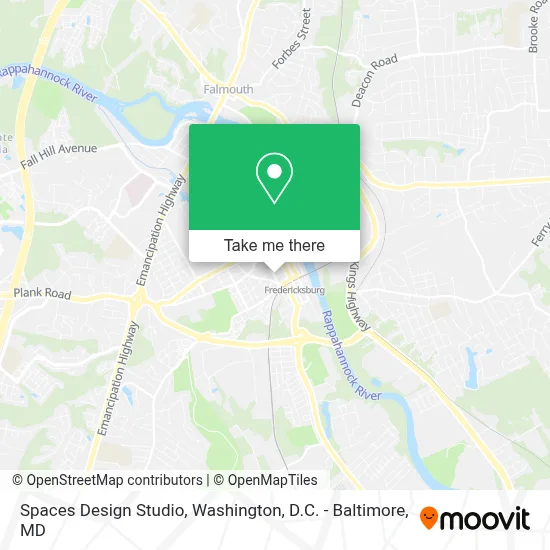 Spaces Design Studio map