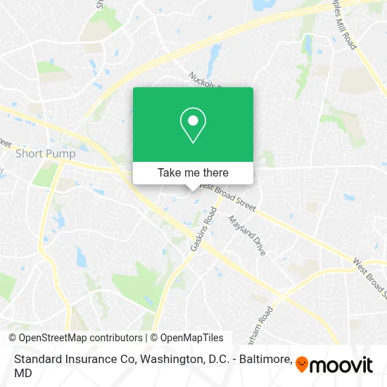 Standard Insurance Co map
