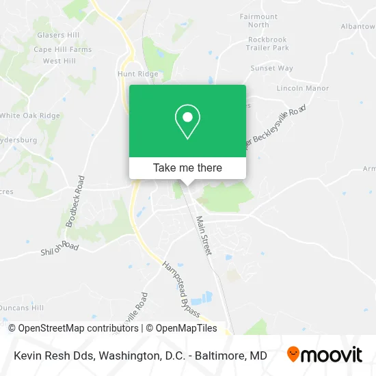 Kevin Resh Dds map