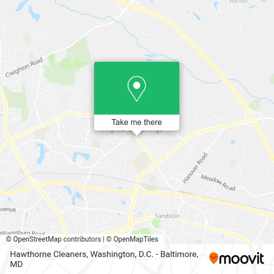 Hawthorne Cleaners map