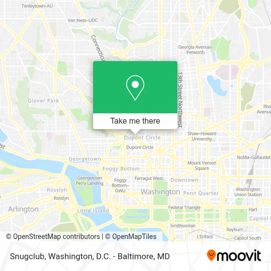 Snugclub map