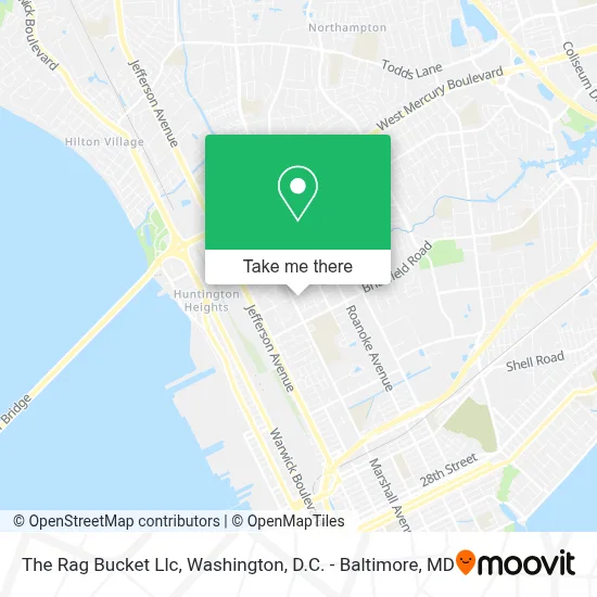 The Rag Bucket Llc map