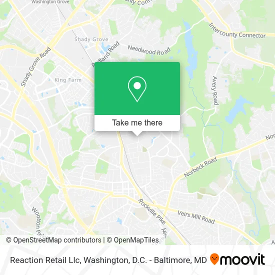 Reaction Retail Llc map