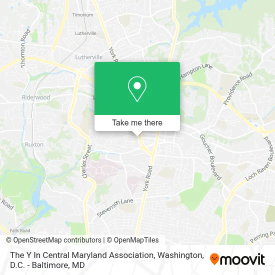 The Y In Central Maryland Association map