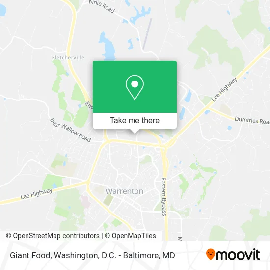 Giant Food map