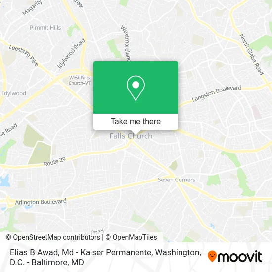 Elias B Awad, Md - Kaiser Permanente map