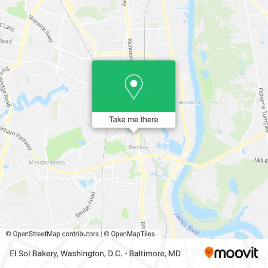 El Sol Bakery map