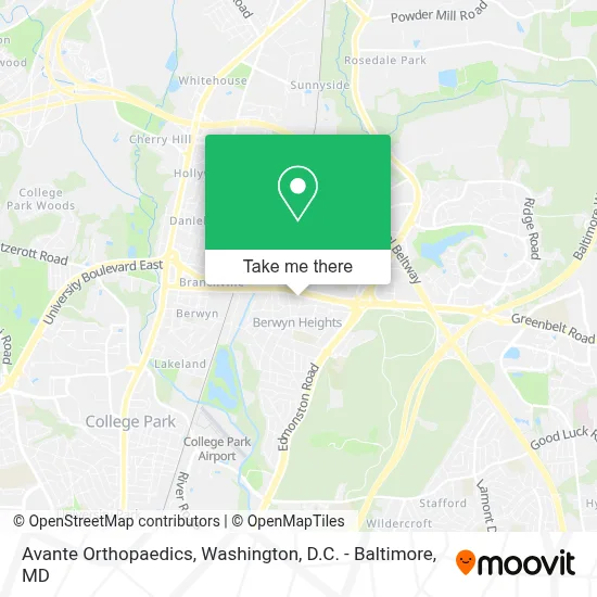 Avante Orthopaedics map
