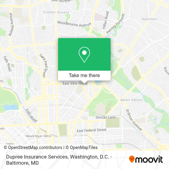 Dupree Insurance Services map
