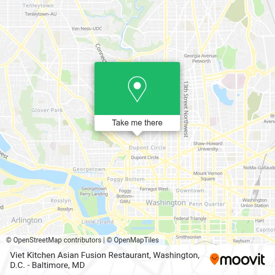 Viet Kitchen Asian Fusion Restaurant map