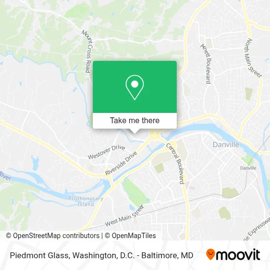 Piedmont Glass map