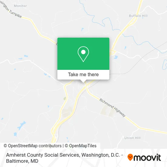 Amherst County Social Services map