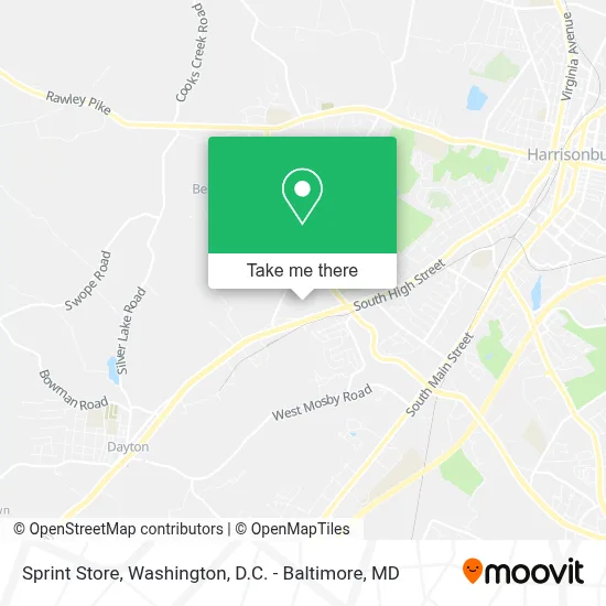 Sprint Store map