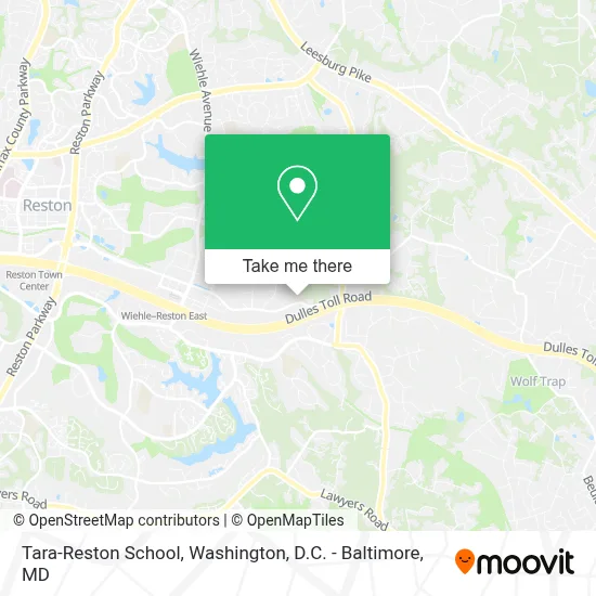 Tara-Reston School map