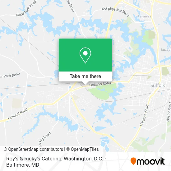 Roy's & Ricky's Catering map
