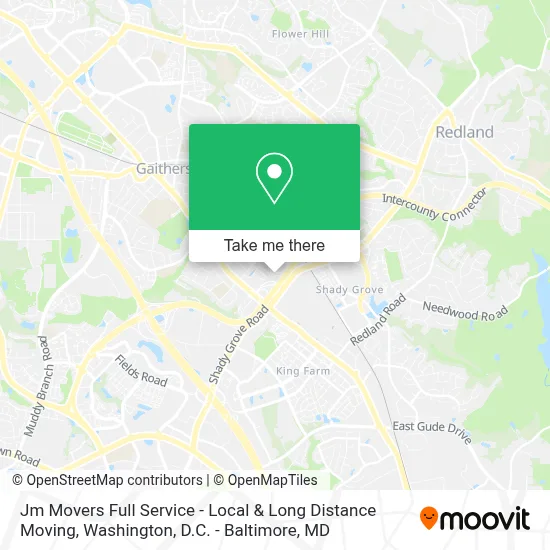 Jm Movers Full Service - Local & Long Distance Moving map
