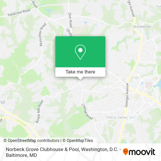 Norbeck Grove Clubhouse & Pool map